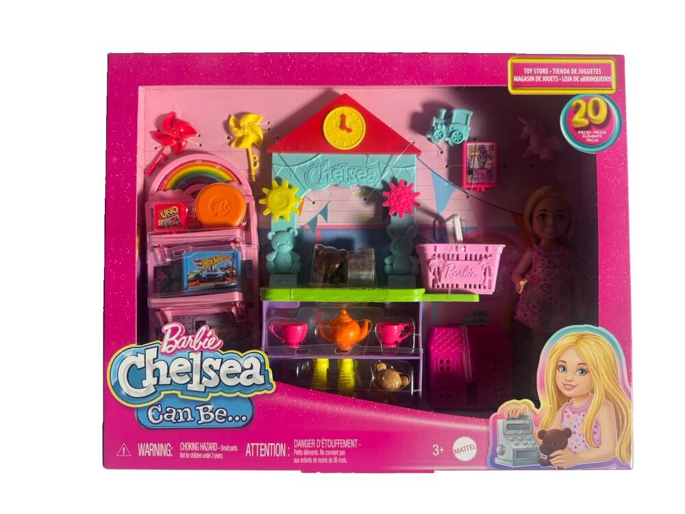 Barbie Chelsea Can Be Toy Store Playset HNY59 20 Pieces Chelsea Doll NEW